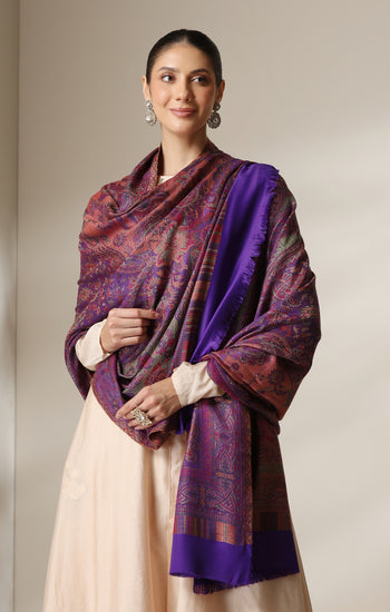 Dusala Mystic Orchid woven Shawl