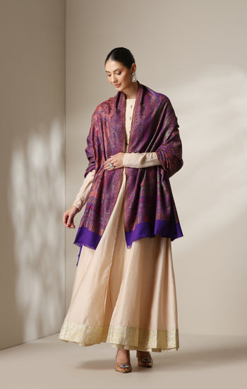 Dusala Mystic Orchid woven Shawl