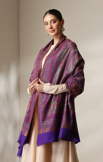 Dusala Mystic Orchid woven Shawl