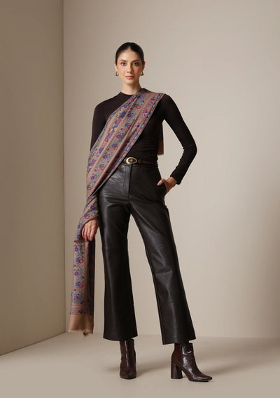 Dusala Vintage Bloom Fine Wool stole