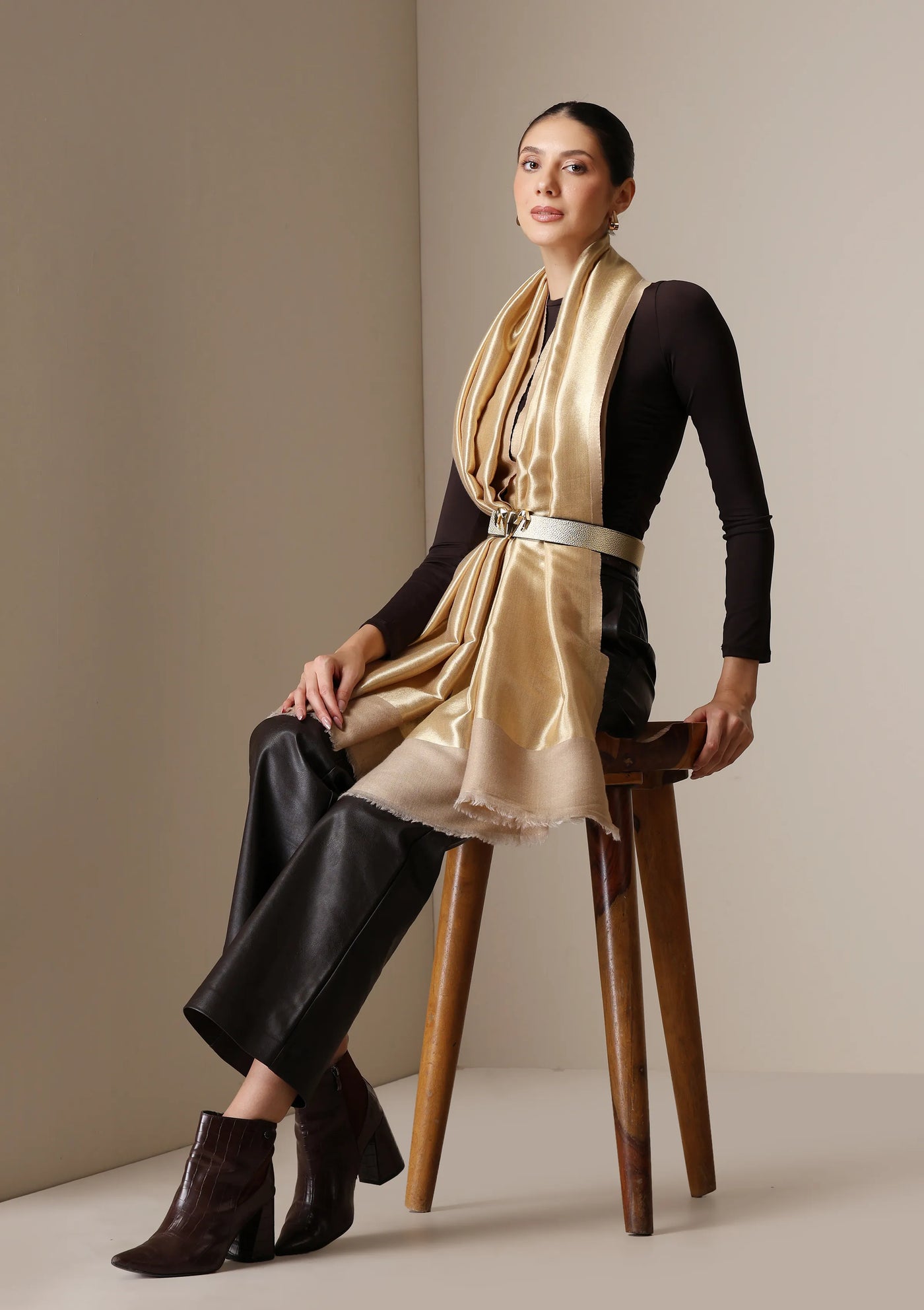 Dusala Golden Aura reversible Shawl