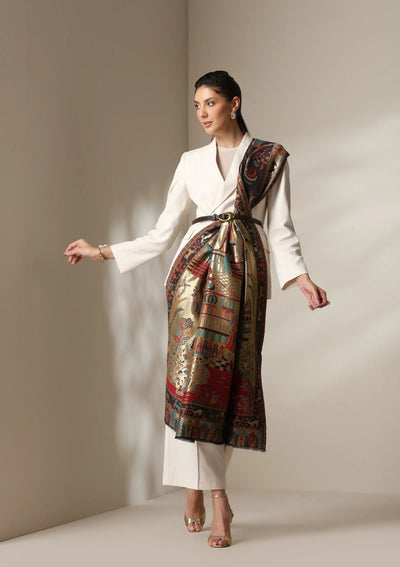 Dusala Heritage Symphony reversible Shawl