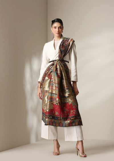 Dusala Heritage Symphony reversible Shawl