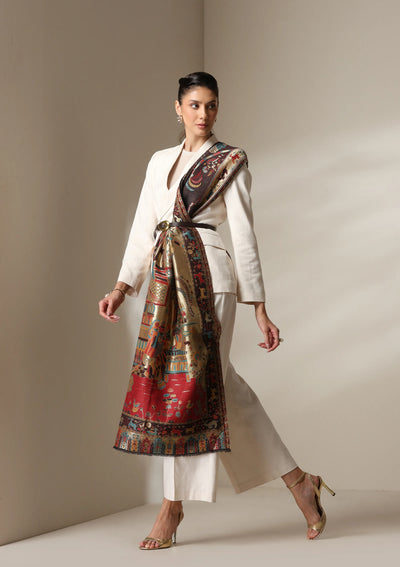 Dusala Heritage Symphony reversible Shawl