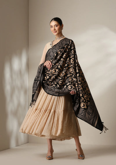 Dusala Noir Luxe Fine Wool Shawl