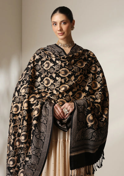 Dusala Noir Luxe Fine Wool Shawl
