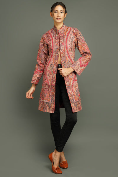 -  Long Paisley Vintage Jacket