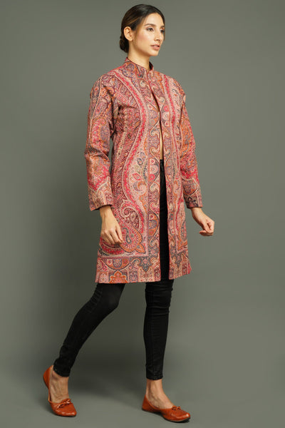 -  Long Paisley Vintage Jacket