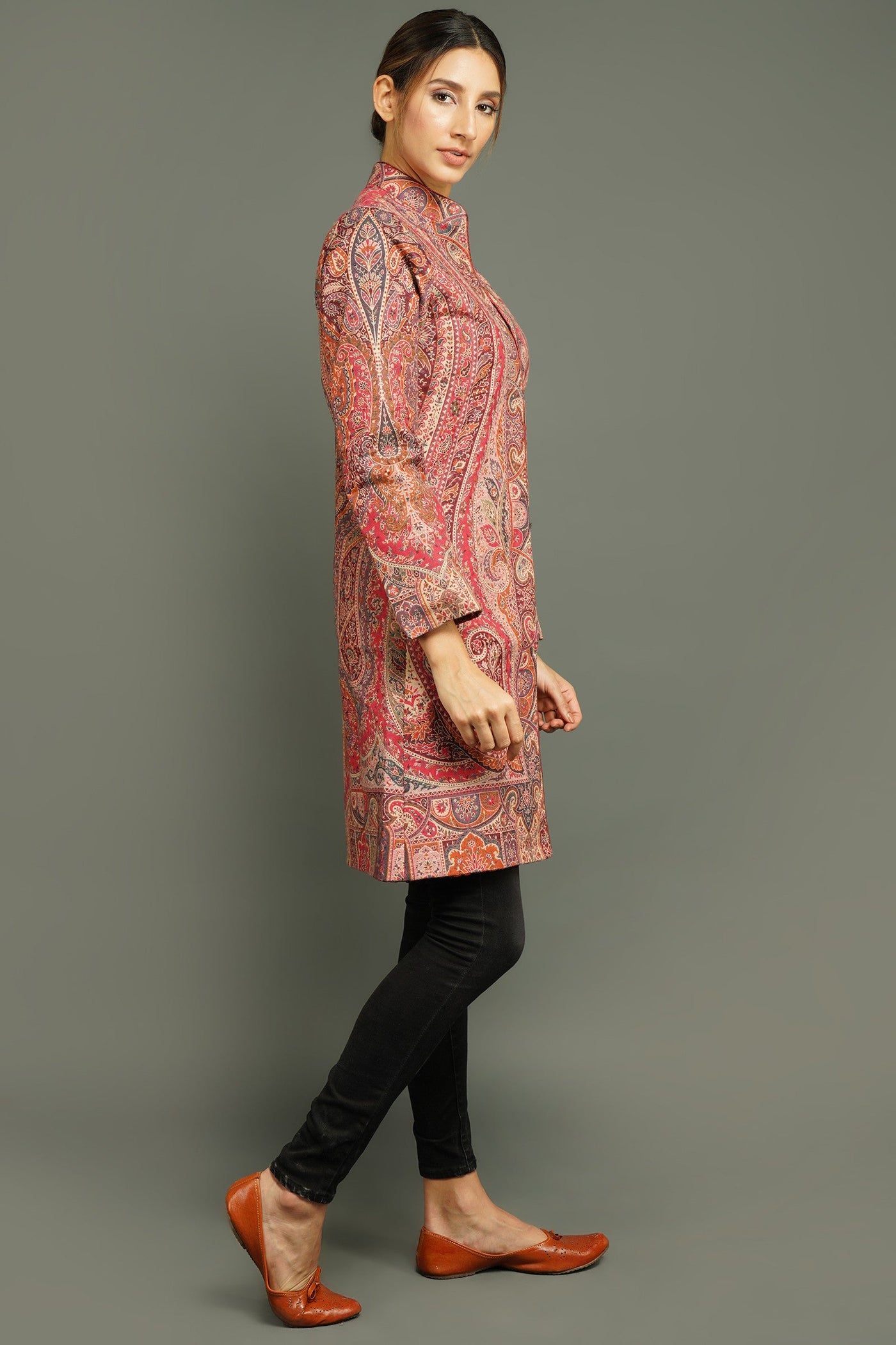 -  Long Paisley Vintage Jacket