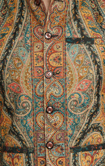 Paisley Vintage Mens' Waist Coat/Bandi