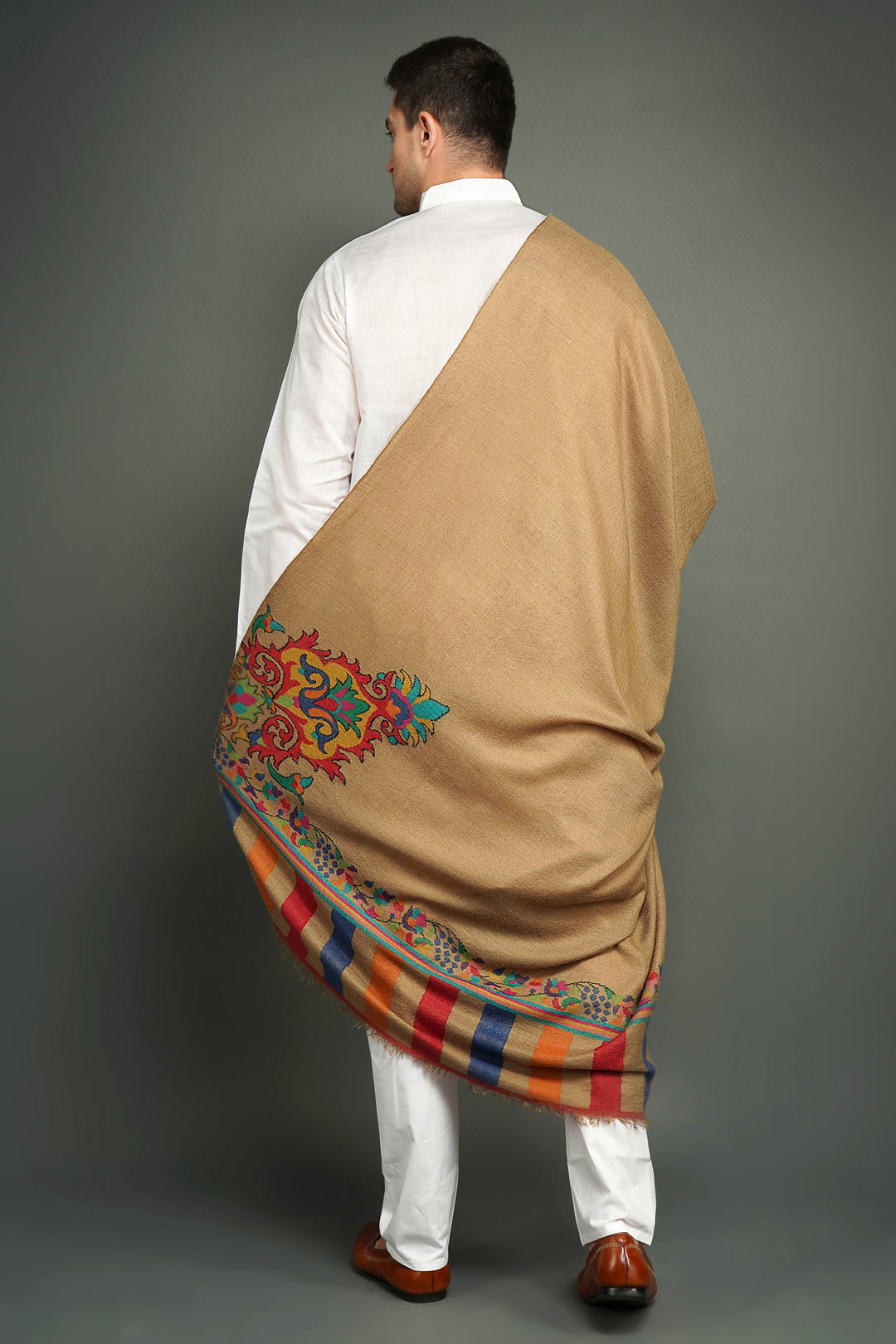 Handwoven Pashmina Shawl for Men