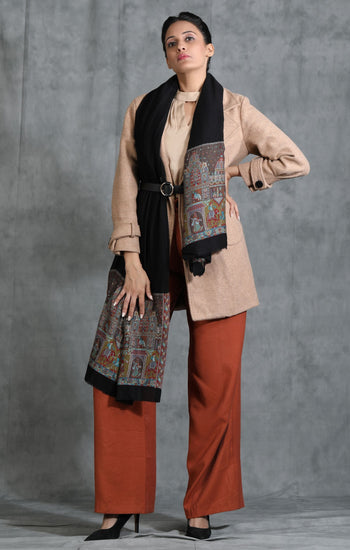 B Praak in Cashmere Fine Wool Stole
