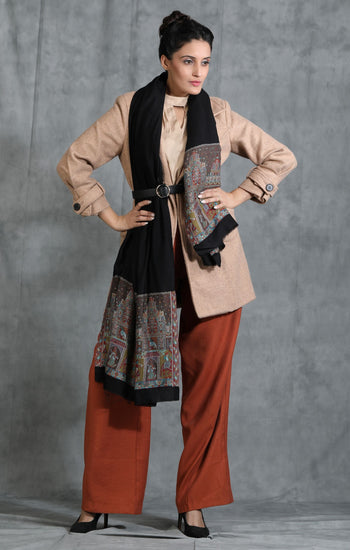 B Praak in Cashmere Fine Wool Stole