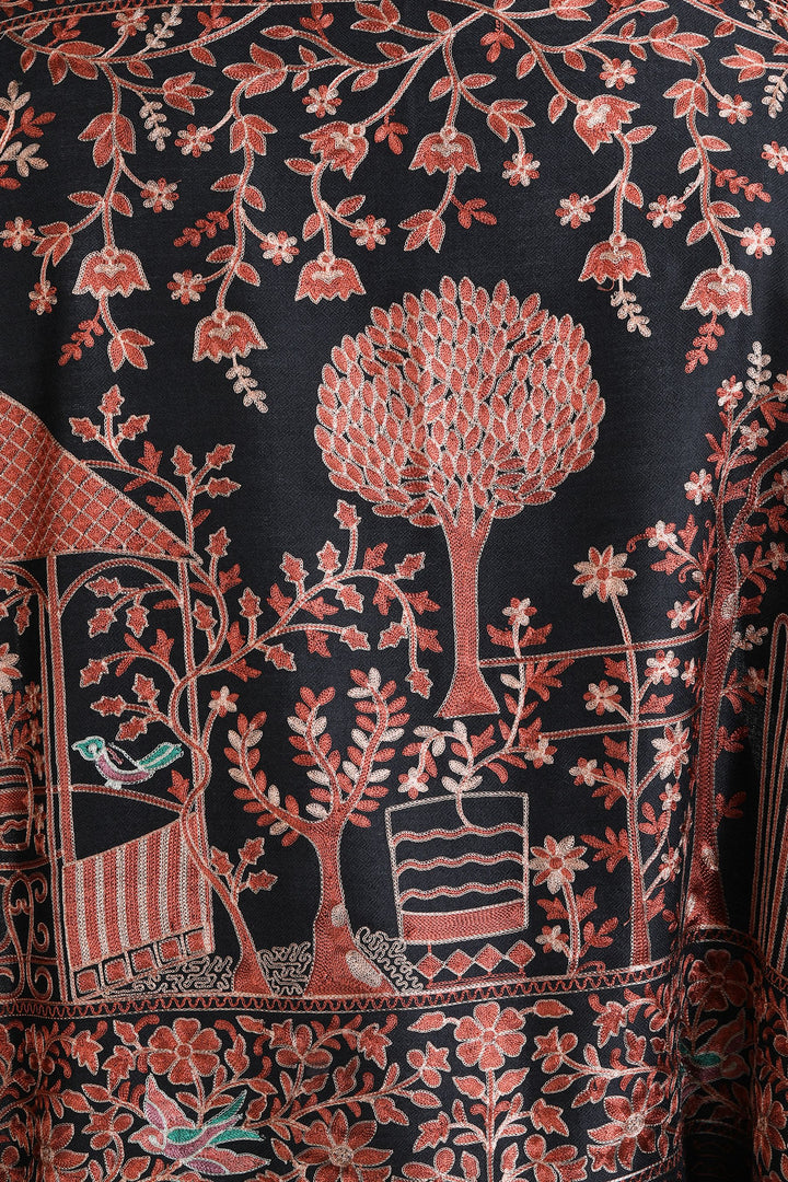 Cashmere Nalki Pinzra Design Stole