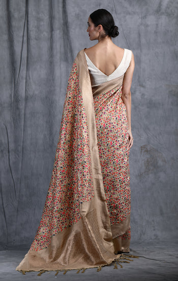 Akansha Pashmina Silk Saree