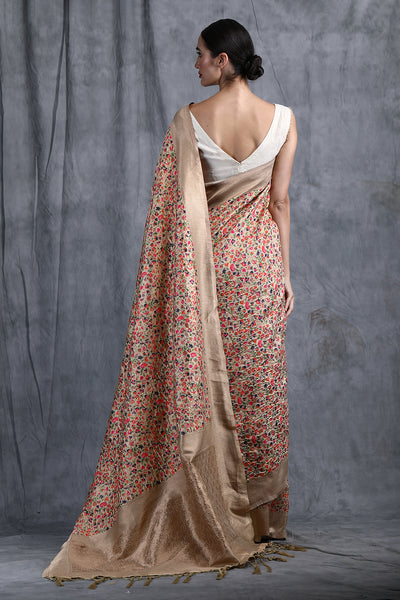 -  Akansha Pashmina Silk Saree