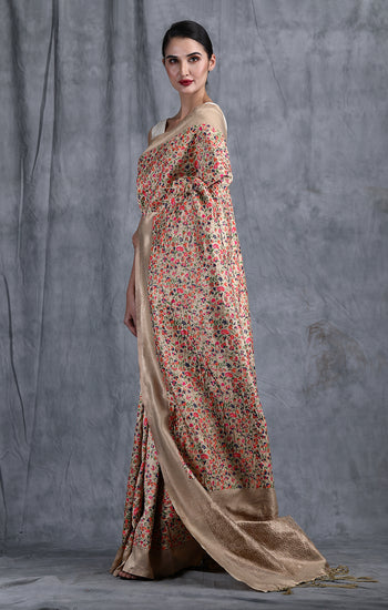 Akansha Pashmina Silk Saree