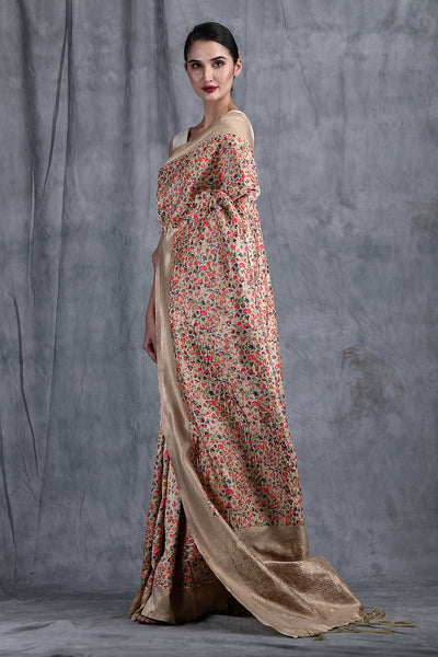 -  Akansha Pashmina Silk Saree