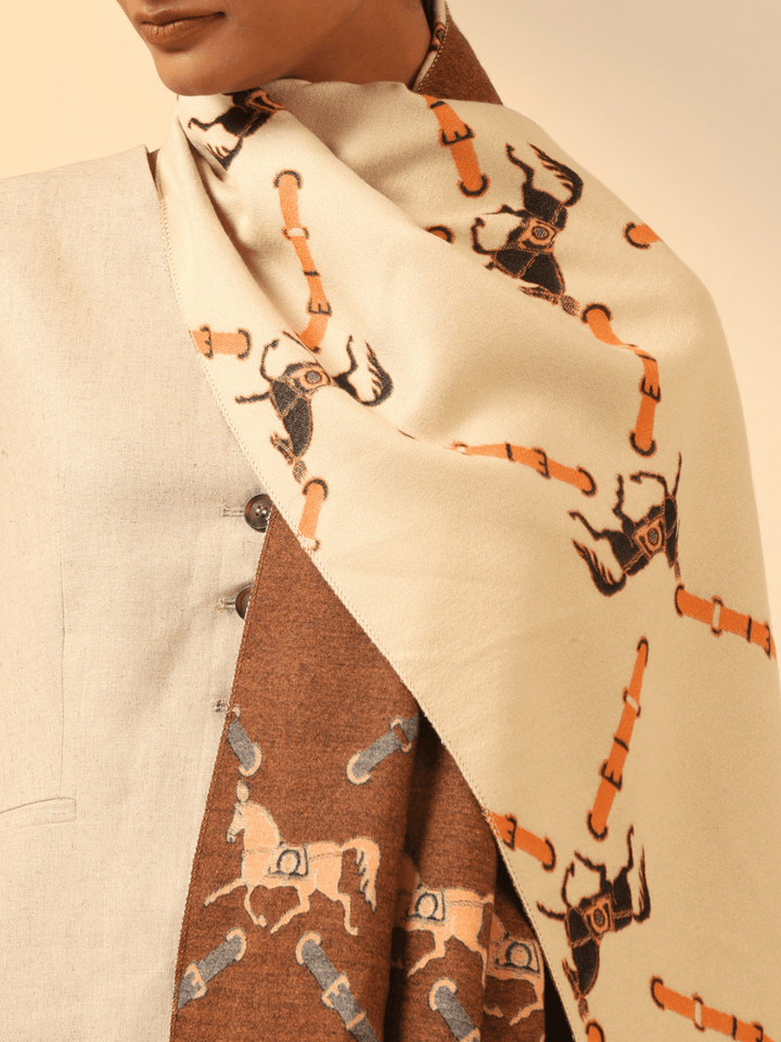 Scarlet Cashmere Stole