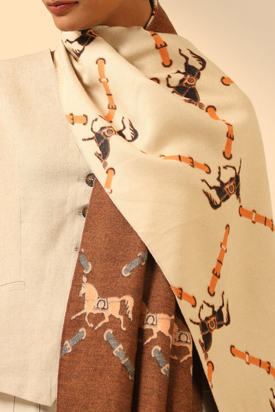 -  Scarlet Cashmere Stole