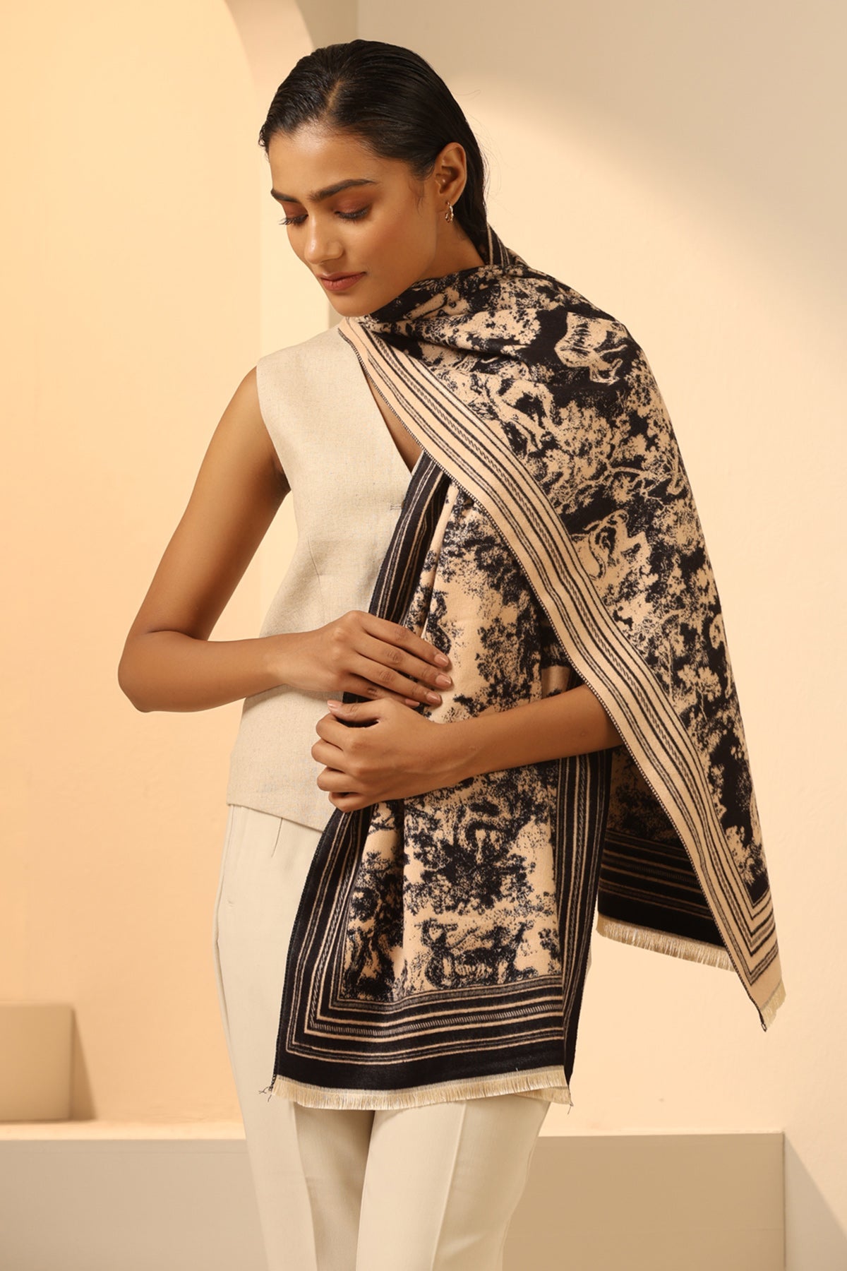 -  Zaiden Cashmere Stole