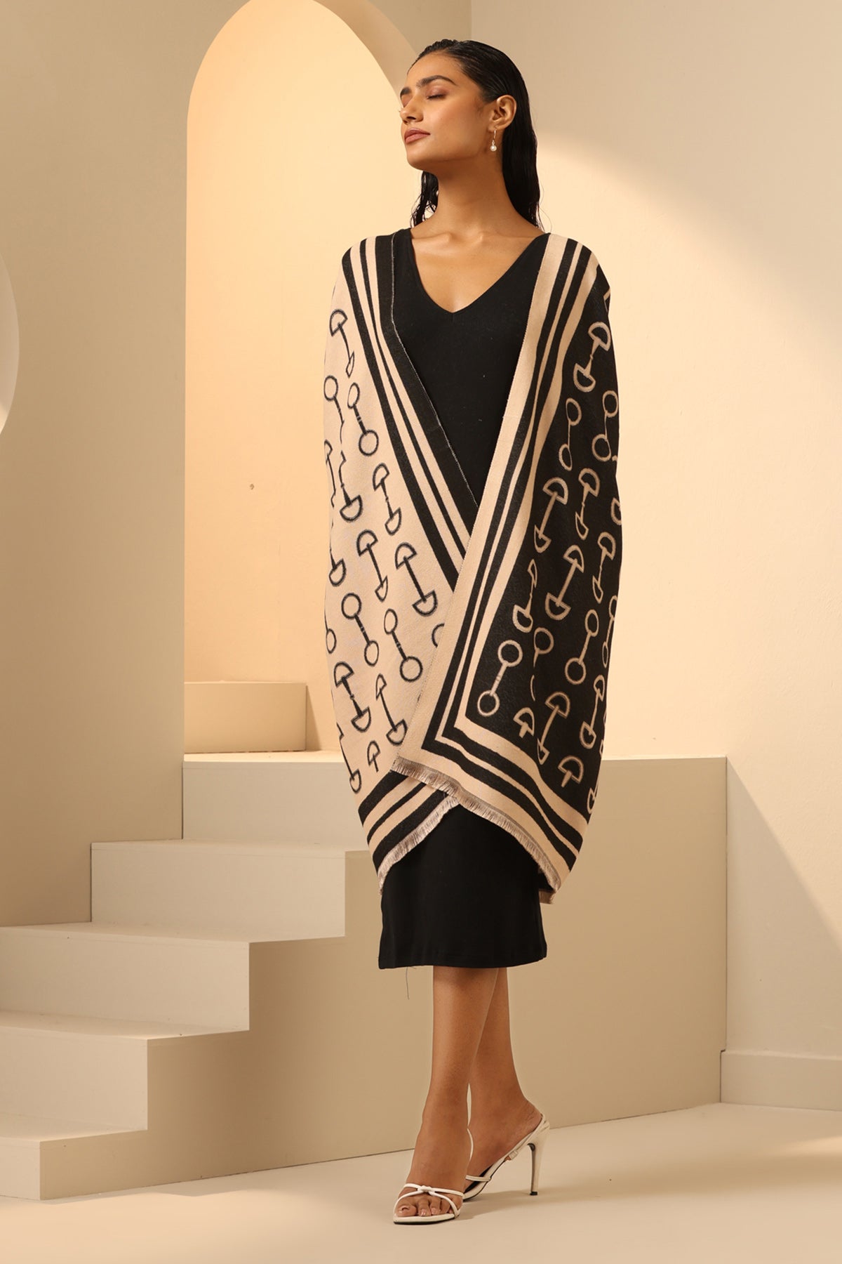 -  Kriti Sanon in Esme Cashmere Stole