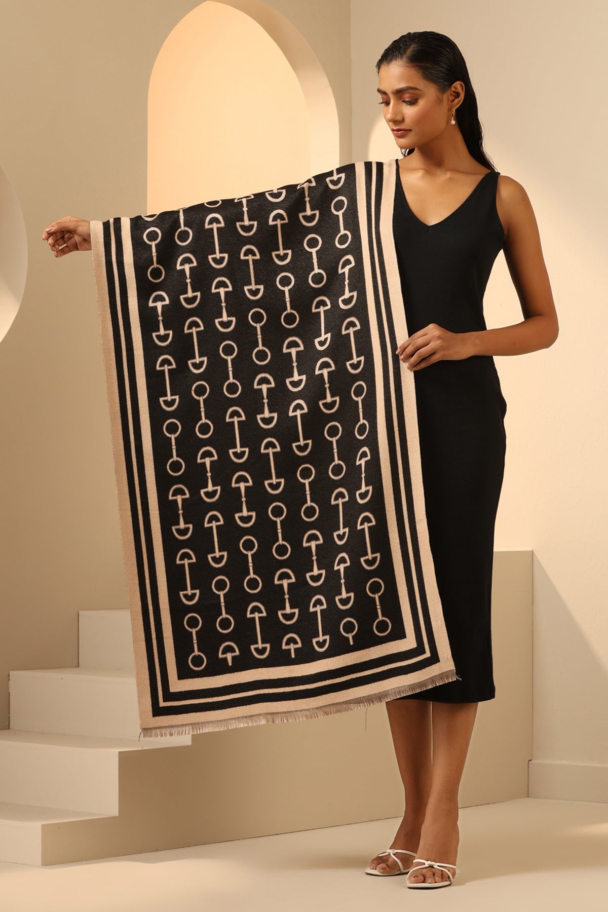 -  Kriti Sanon in Esme Cashmere Stole