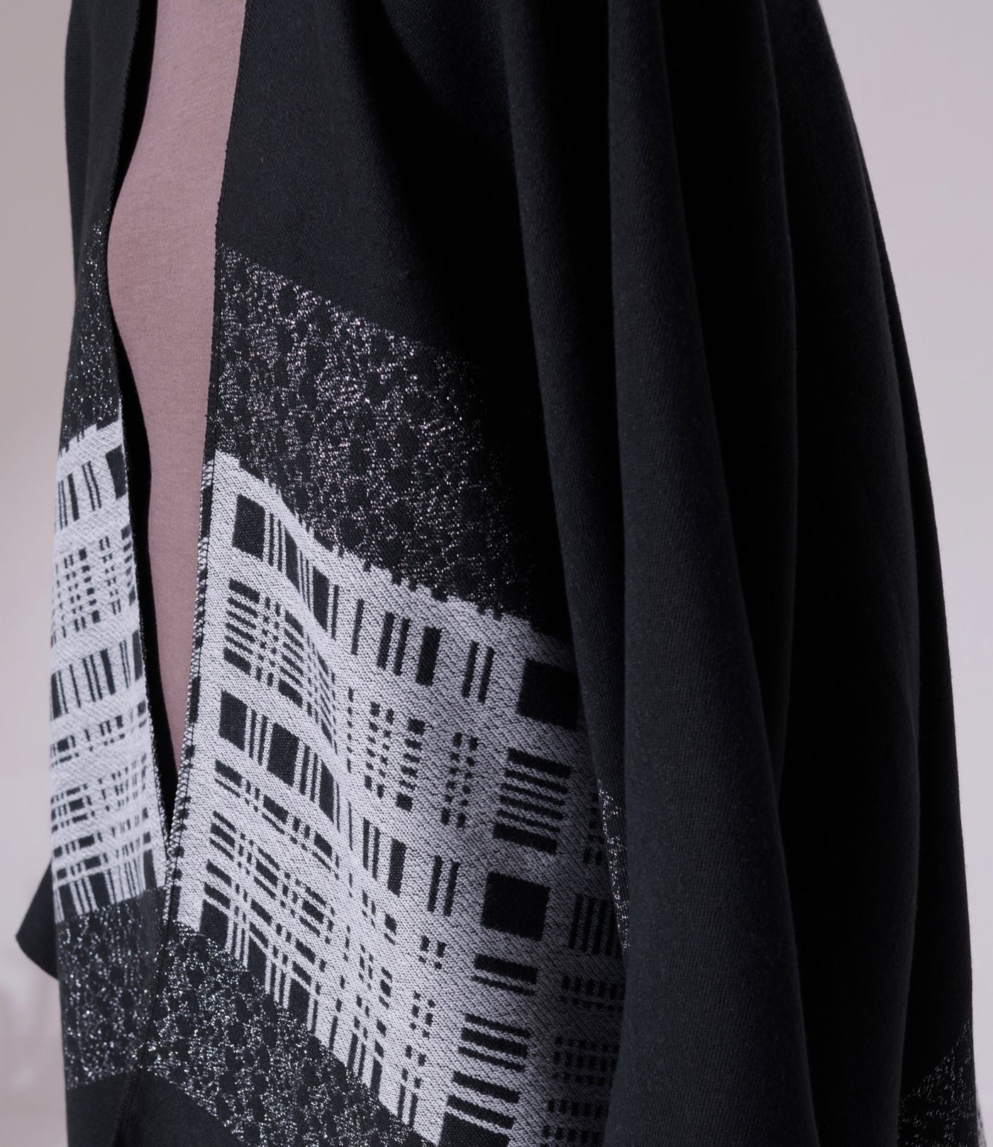 -  Pashan Black Heritage Cashmere Cape