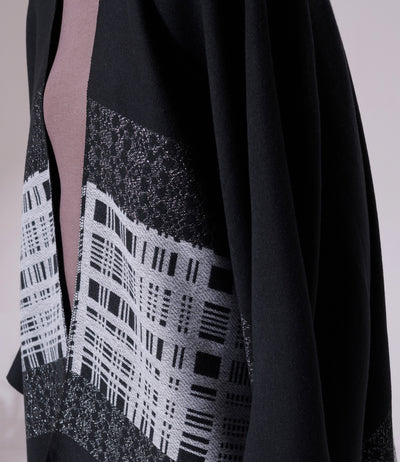 -  Pashan Black Heritage Cashmere Cape