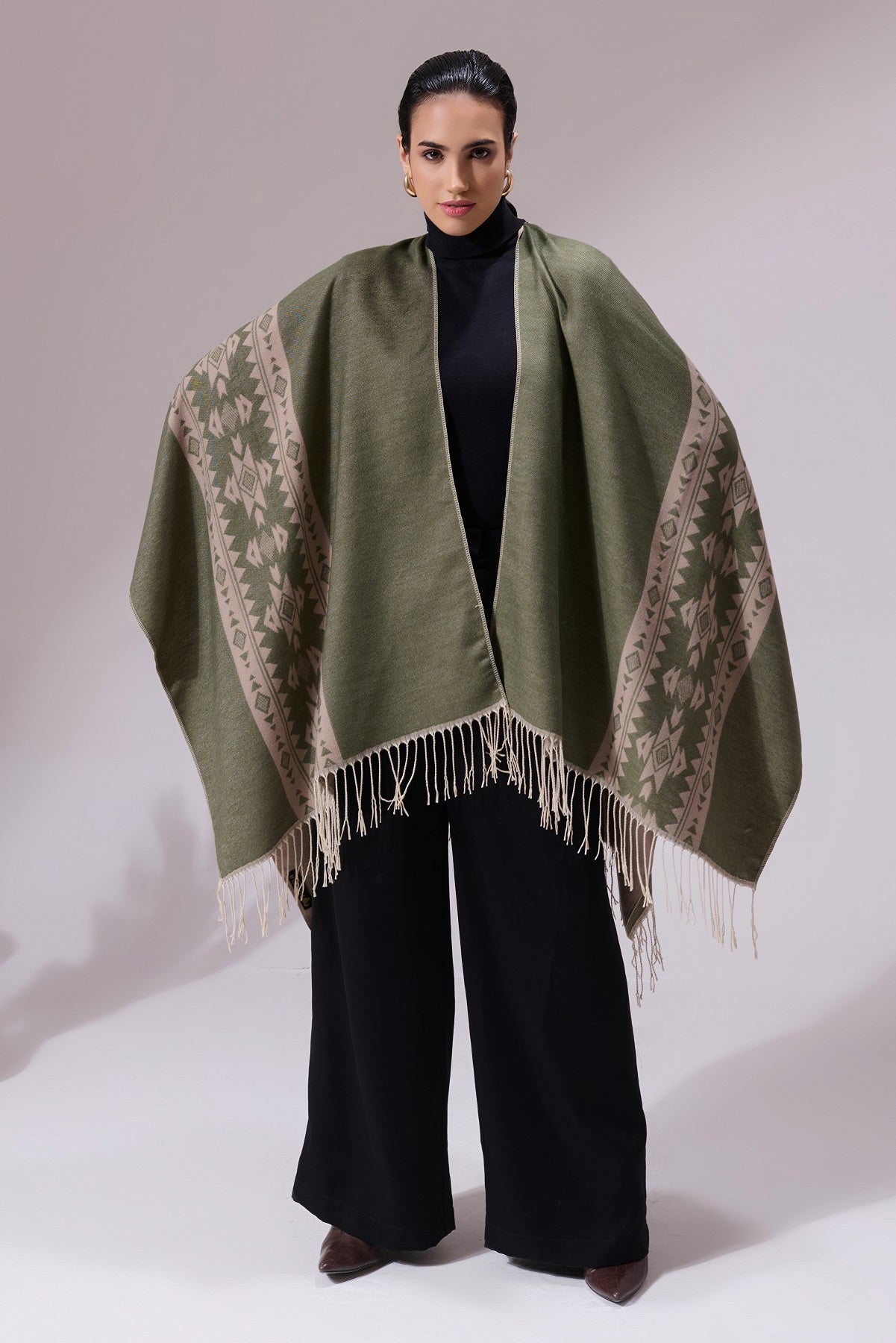 -  Alex Grey Heritage Cashmere Cape