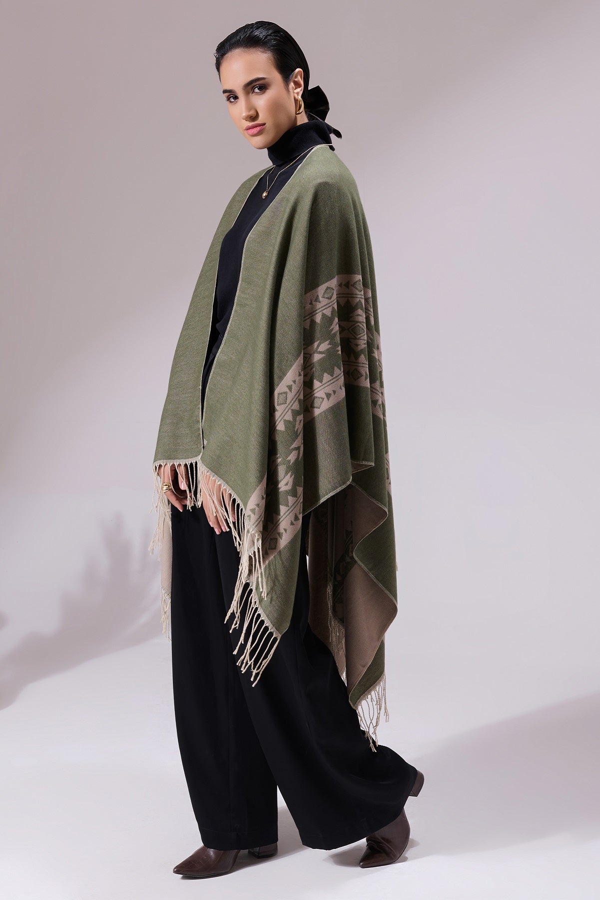 -  Alex Grey Heritage Cashmere Cape