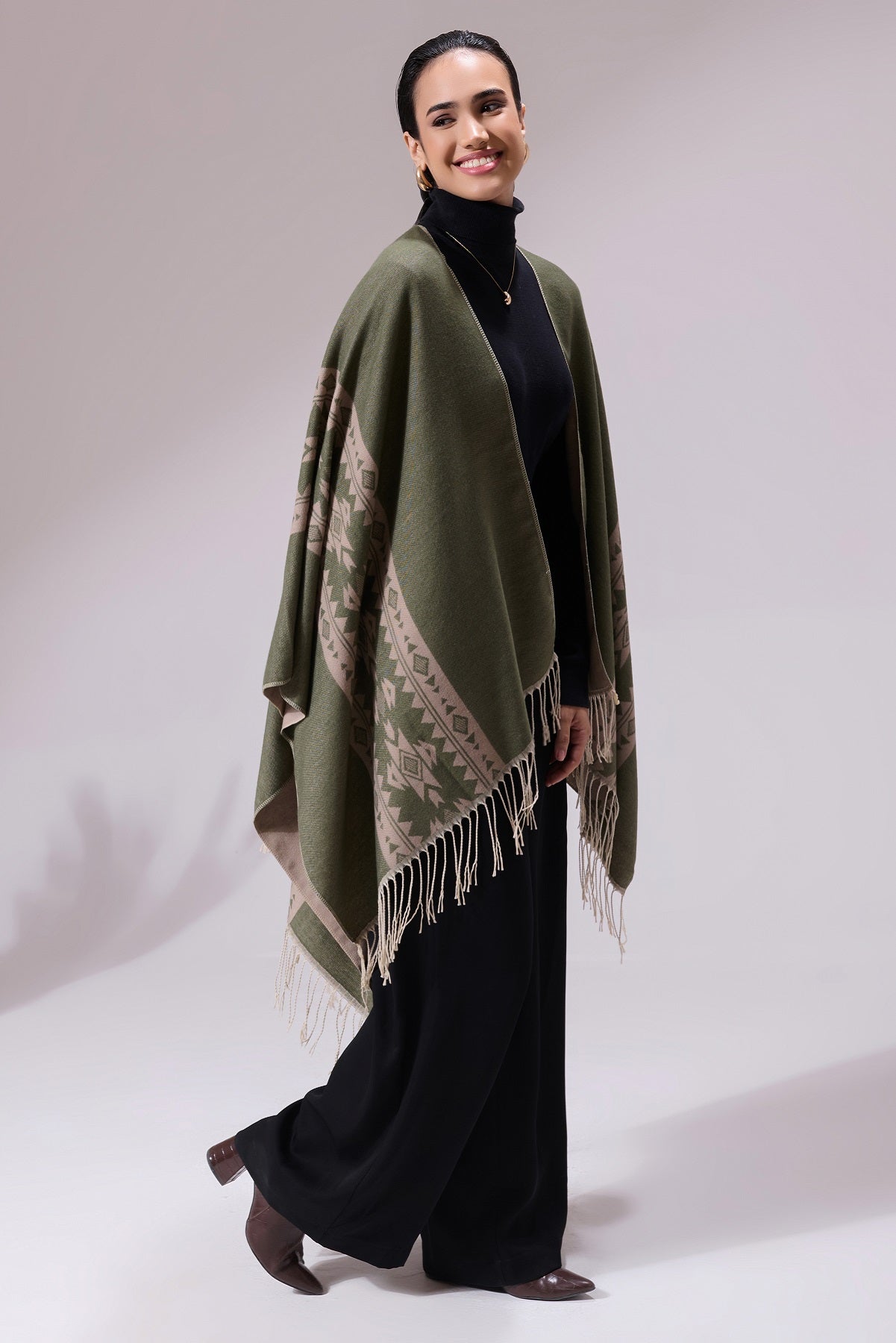 -  Alex Grey Heritage Cashmere Cape