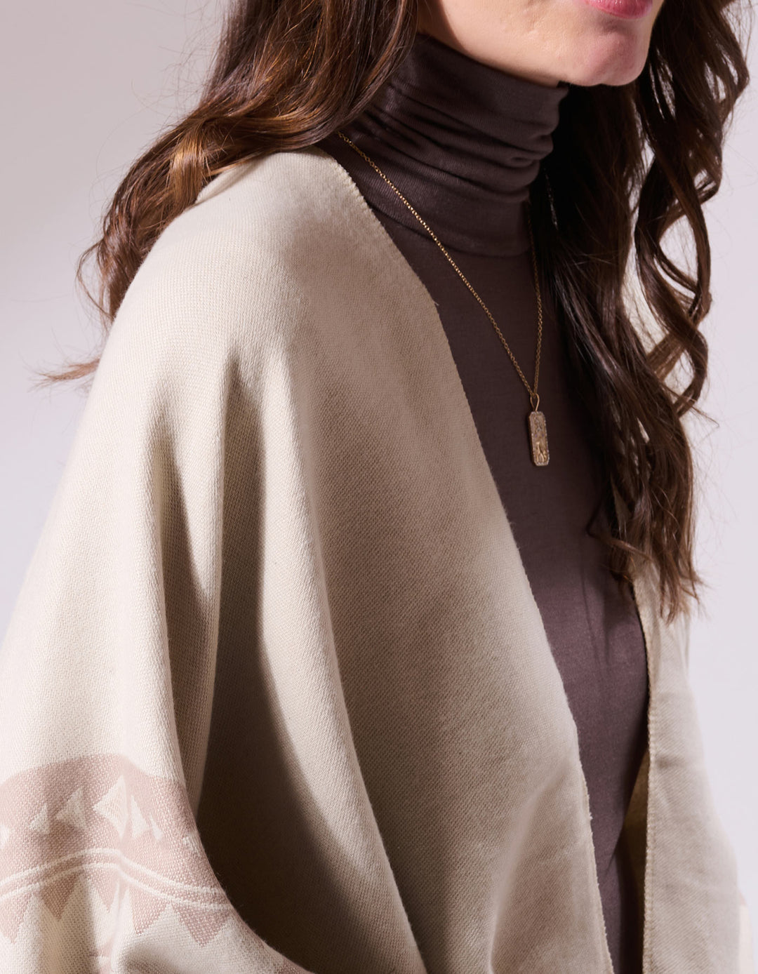 Charles Beige Heritage Cashmere Cape