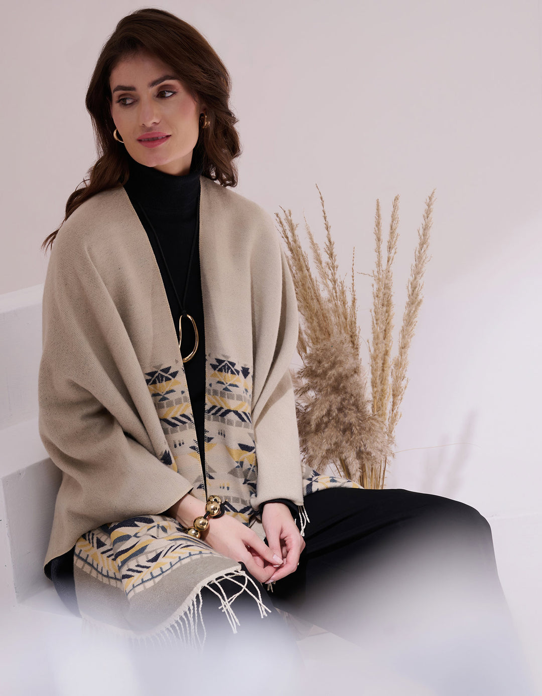 Kim Grey Heritage Cashmere Cape