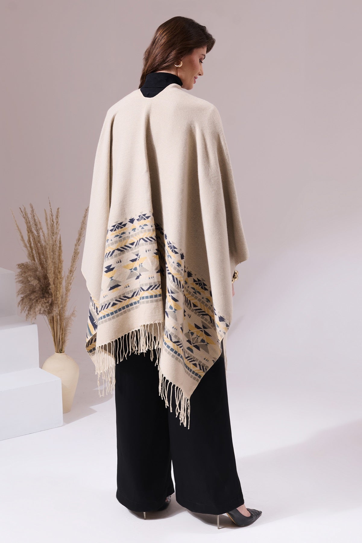 Kim Grey Heritage Cashmere Cape