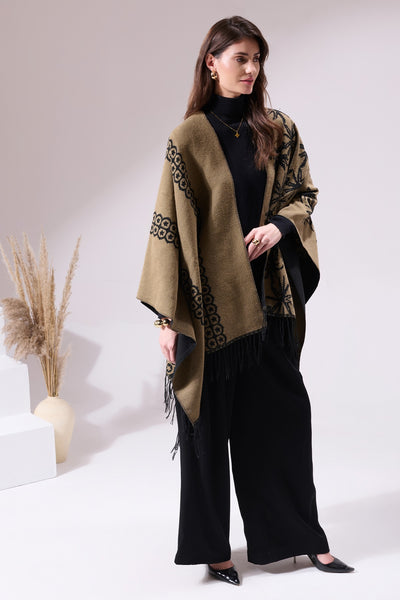 -  Lewis Black Heritage Cashmere Cape