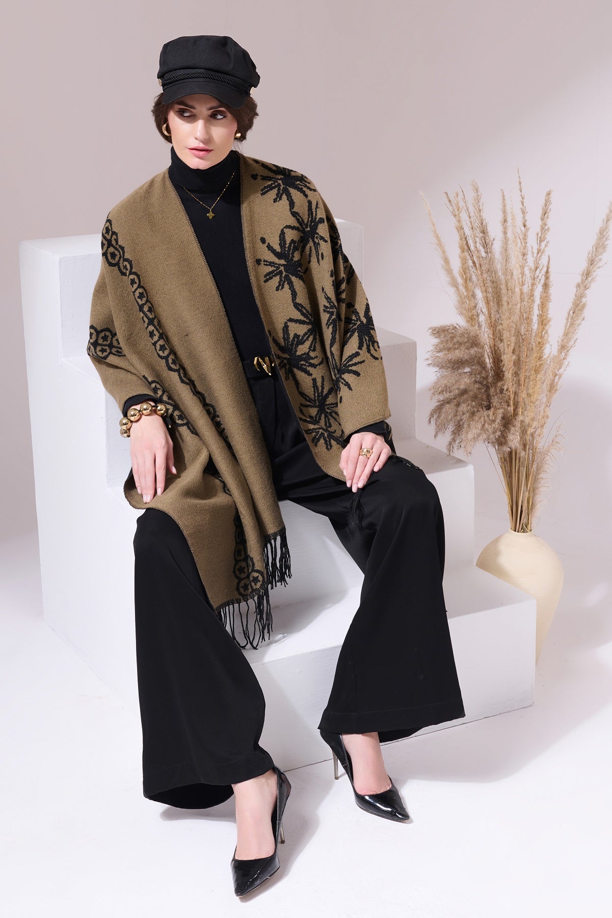 -  Lewis Black Heritage Cashmere Cape