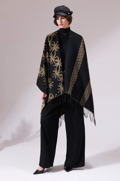 -  Lewis Black Heritage Cashmere Cape