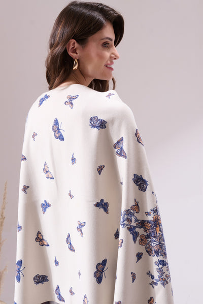 -  Neya Off White Heritage Cashmere Stole