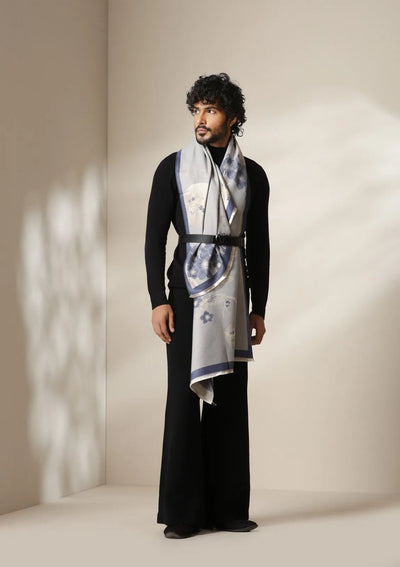 Frost Bloom Thick vegan cashmere Stoles