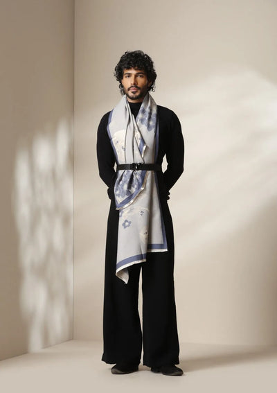 Frost Bloom Thick vegan cashmere Stoles