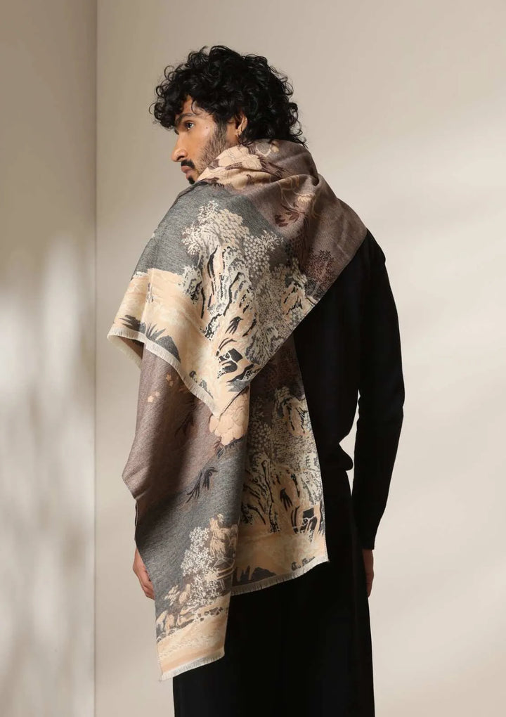 Desert Mirage Thick vegan cashmere Stoles for Men