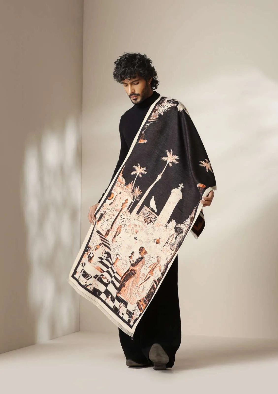 Royal Courtyard Thick vegan cashmere Stoles