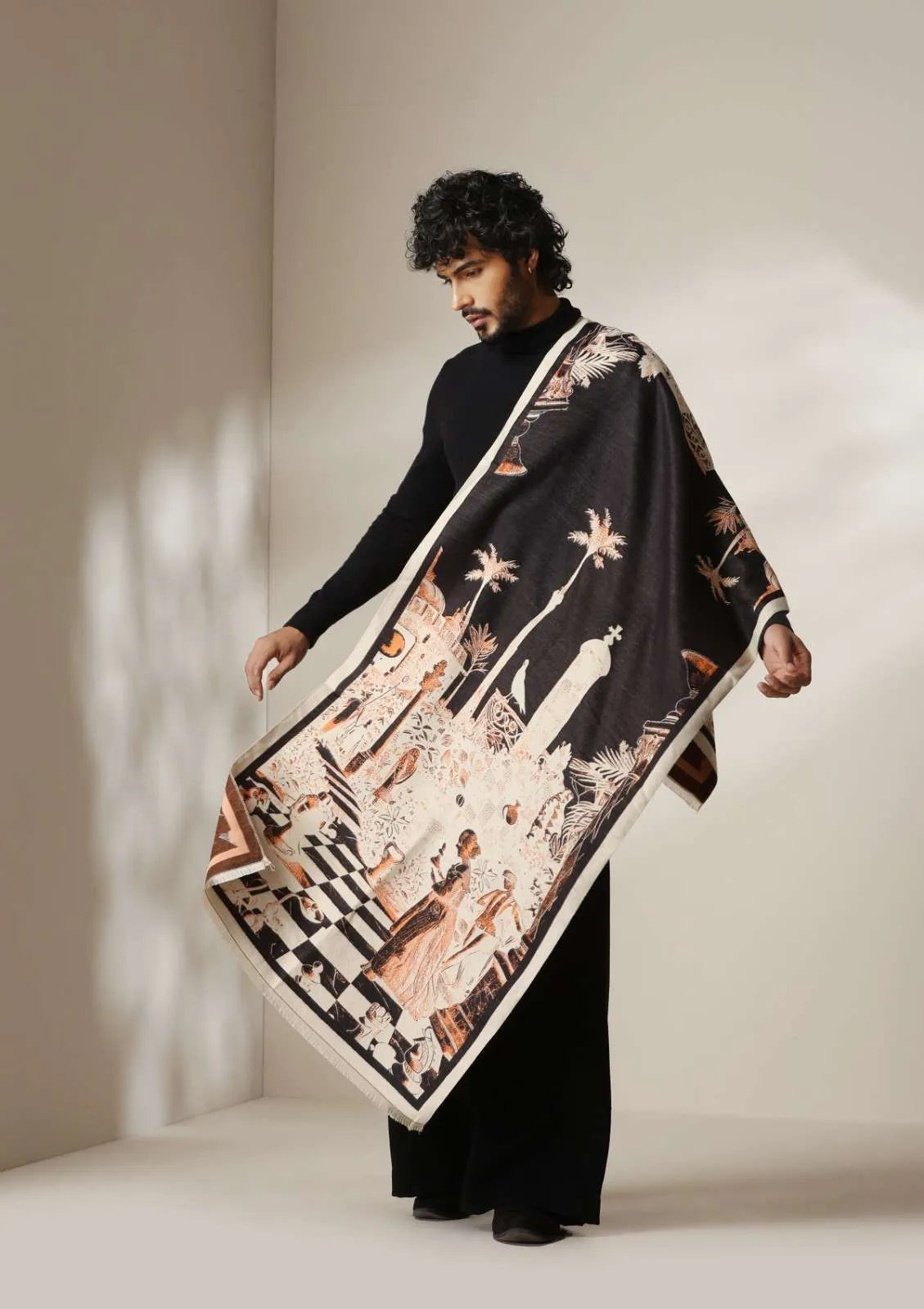 Royal Courtyard Thick vegan cashmere Stoles