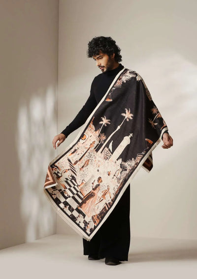 Royal Courtyard Thick vegan cashmere Stoles