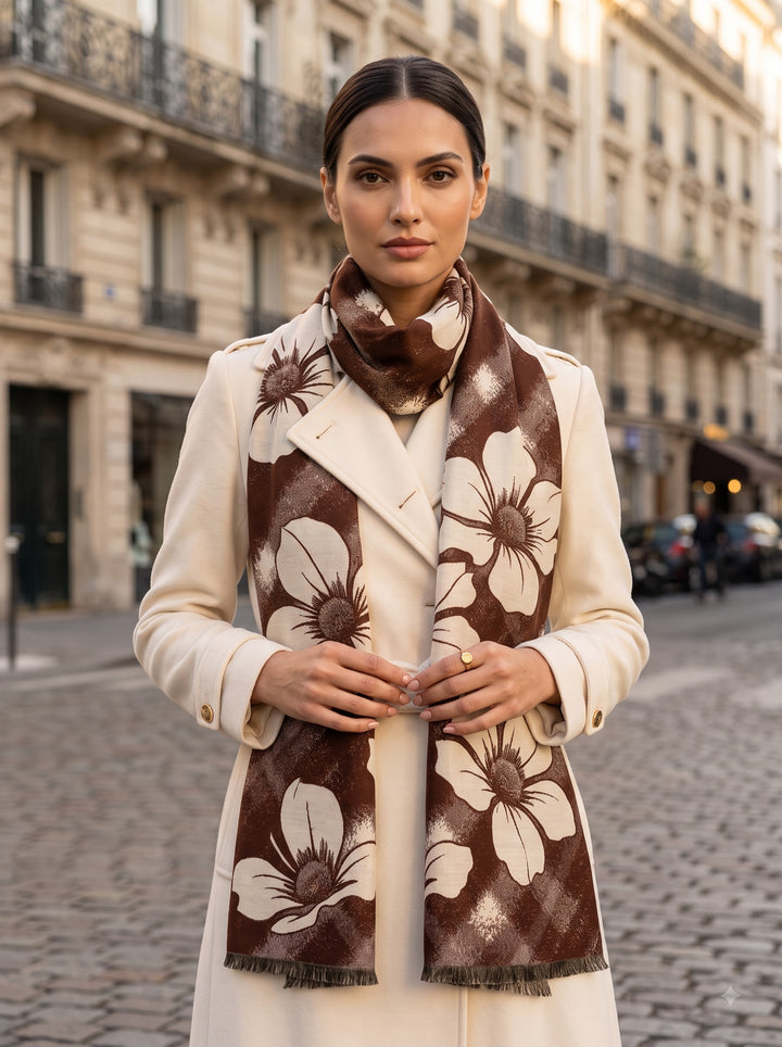 The Hazel Reserve | Reversible Ombre Stole &amp; Dry Fruit Gift Box by Dusala