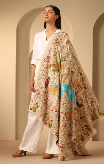 Aanshi Handmade Pashmina Shawl