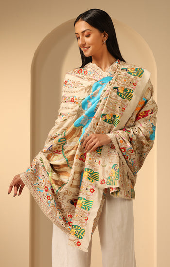 Aanshi Handmade Pashmina Shawl