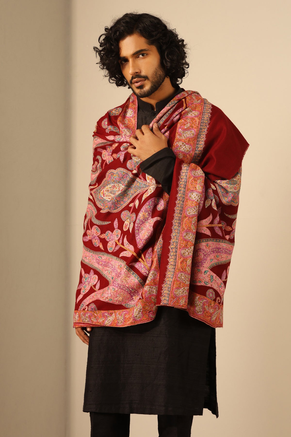 -  Pankti Handmade Pashmina Shawl