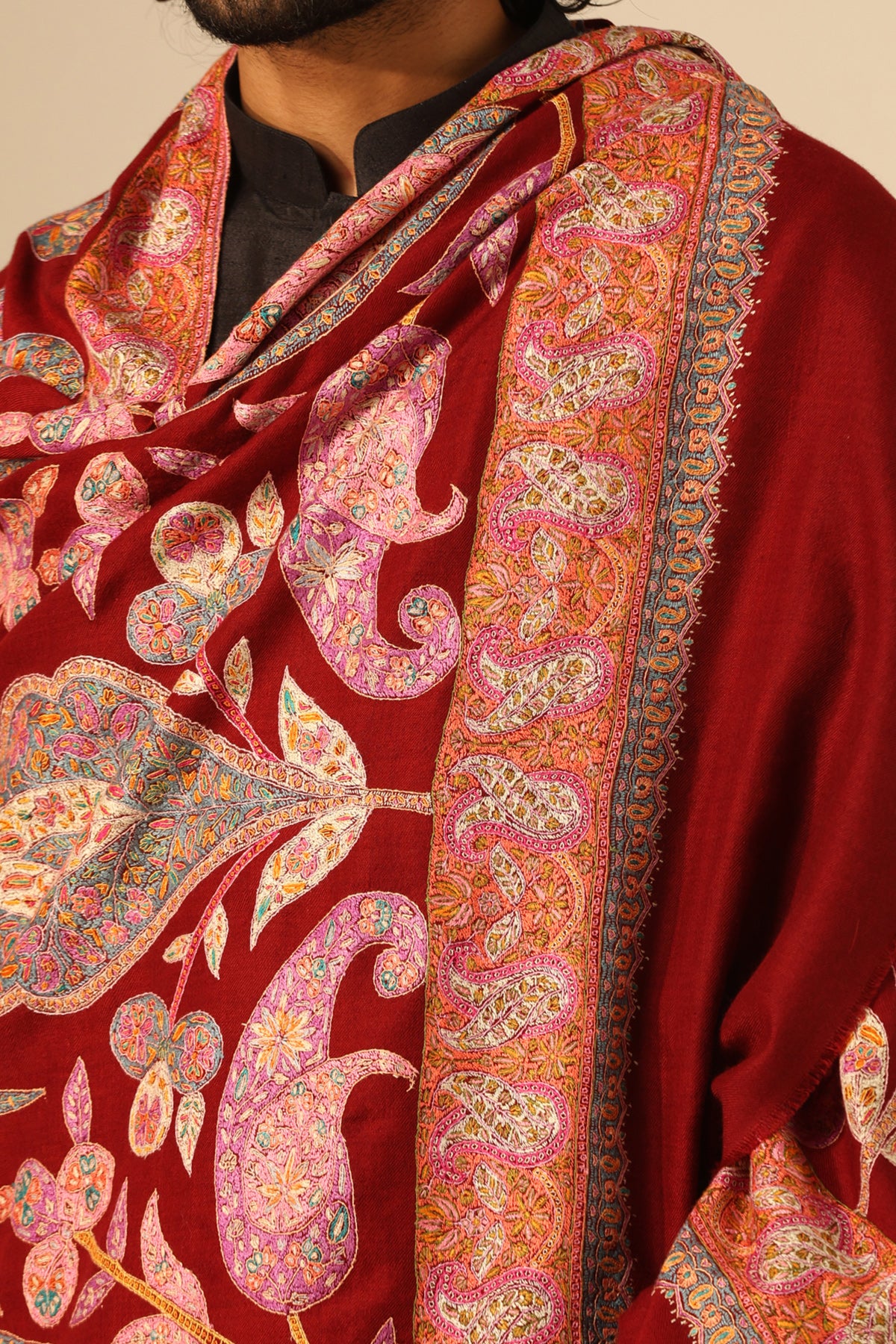 -  Pankti Handmade Pashmina Shawl